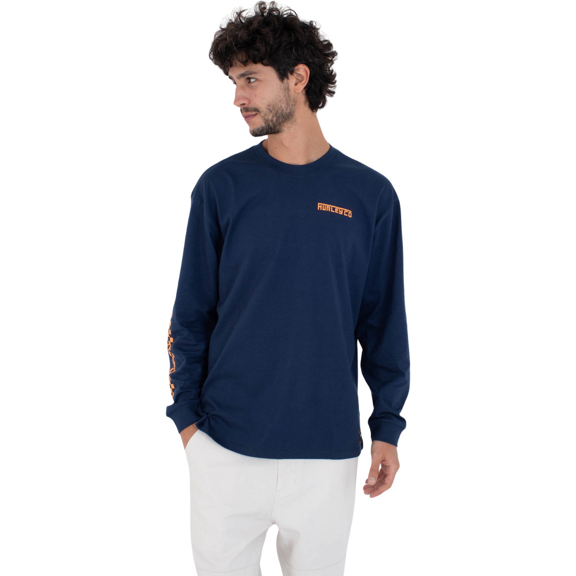 2025 Hurley Langærmet Dept T-shirt Til Mænd HFA25MMTL04631 - Nightforce